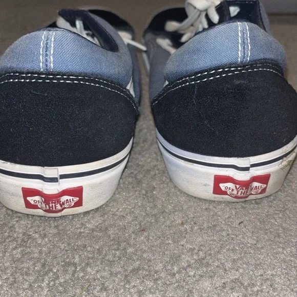 Men’s 11.5 black and blue vans - Picture 2 of 5